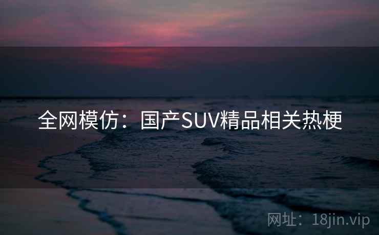 全网模仿:国产SUV精品相关热梗 全网模仿:国产SUV精品相关热梗